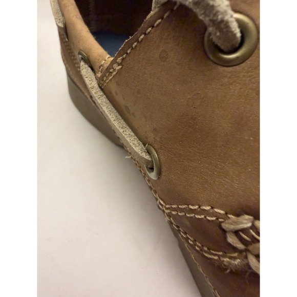 Timberland Boat Shoes Mens Size 8 Earthkeepers 5229R Leather Brown - Picture 7 of 10